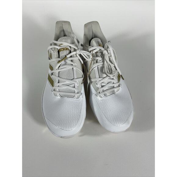 Size 7.5 Men's adidas Adizero Afterburner 8 White Gold Baseball Cleats H00972 - Picture 2 of 9